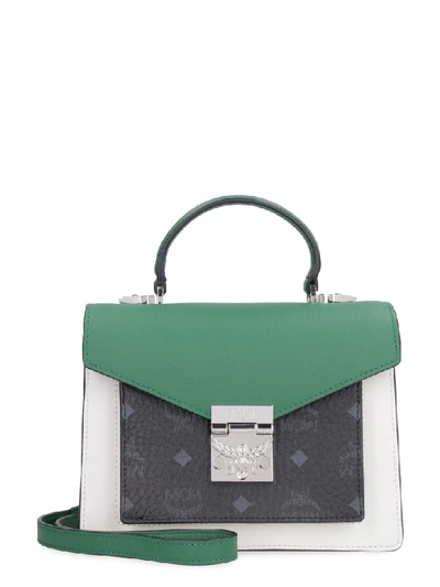 Shop Mcm Patricia Leather Handbag In Multicolor