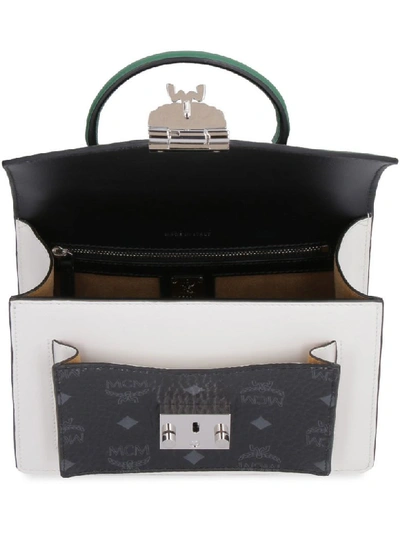 Shop Mcm Patricia Leather Handbag In Multicolor