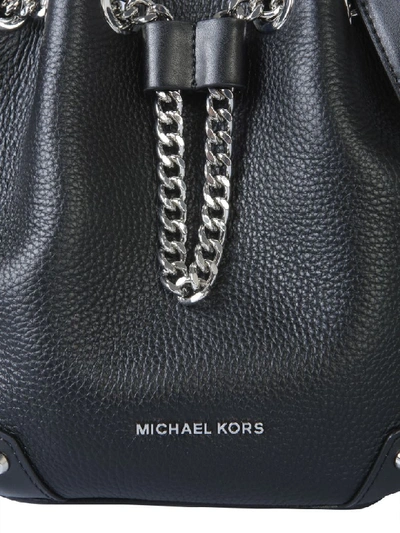 Shop Michael Michael Kors Alanis Bucket Bag In Nero