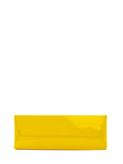 Shop Off-white Patent Mini Box Bag In Yellow