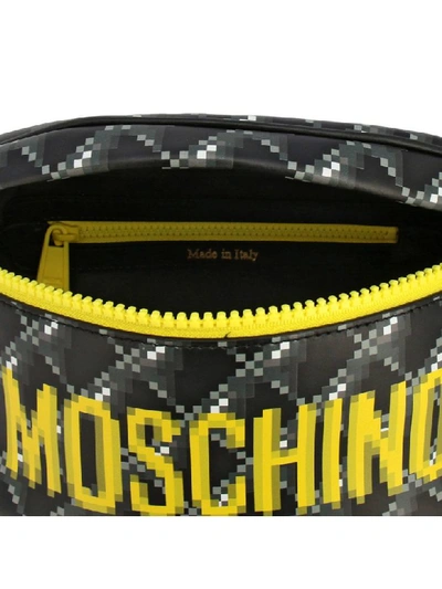Shop Moschino Capsule Collection Pixel Belt Bag In Black