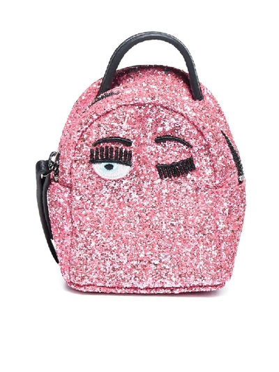 Shop Chiara Ferragni Backpack In Rosa Fluo