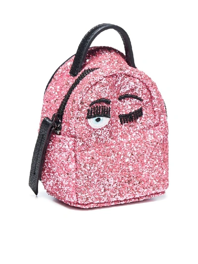 Shop Chiara Ferragni Backpack In Rosa Fluo