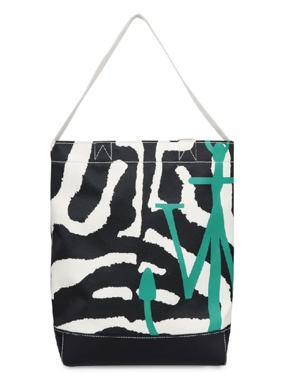 Shop Jw Anderson Printed Tote Bag In Multicolor