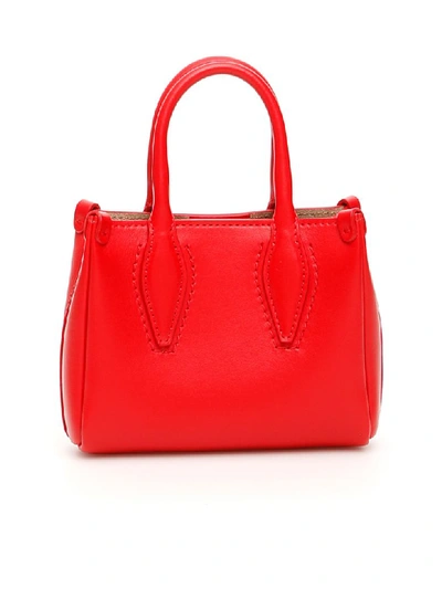 Shop Lanvin Le Journée Micro Bag In Ruby (red)
