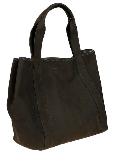 Shop Brunello Cucinelli Logo Detail Tote