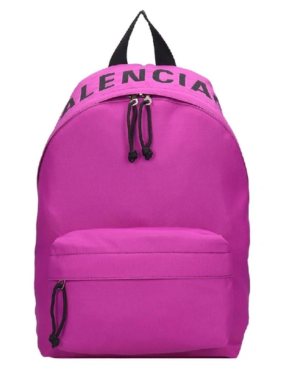 Shop Balenciaga Weel S Backpack In Viola Nylon