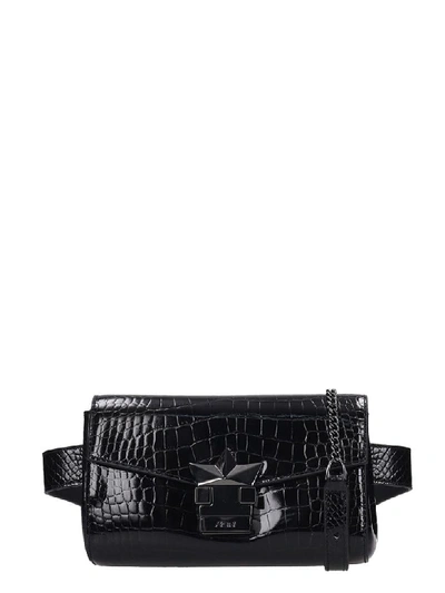 Shop Ash Bella Waist Bag In Black Leather