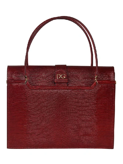 Shop Dolce & Gabbana Ingrid Small Tote In Ruby