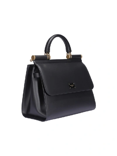 Shop Dolce & Gabbana Sicily 58 Big Bag In Black
