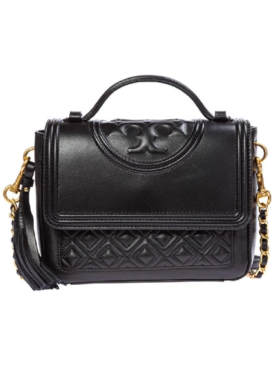 Shop Tory Burch Fleming Handbags In Black