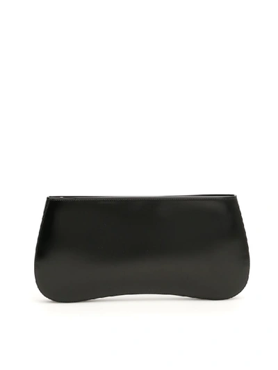 Shop Prada Brushed Calfskin Sidonie Clutch In Nero (black)