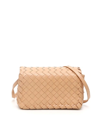 Shop Bottega Veneta Olimpia Baby Bag In Cipria Cipria Gold (pink)