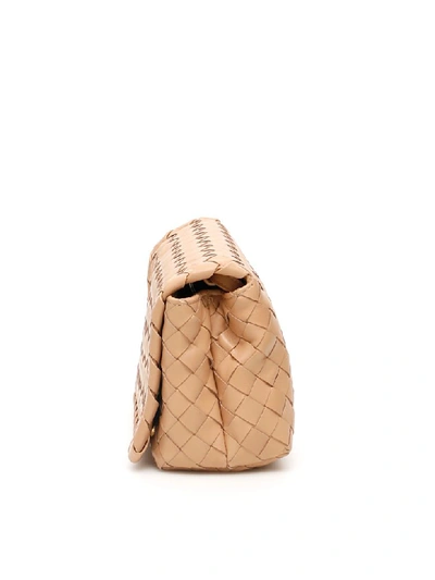 Shop Bottega Veneta Olimpia Baby Bag In Cipria Cipria Gold (pink)