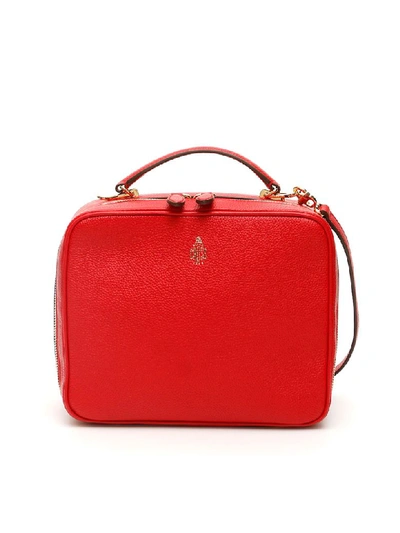 Shop Mark Cross Laura Bag In Mc Red (red)