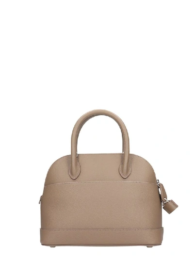 Shop Balenciaga Ville Top Handl Hand Bag In Beige Leather