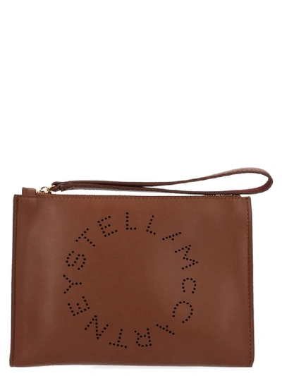 Shop Stella Mccartney Stella Logo Bag In Brown