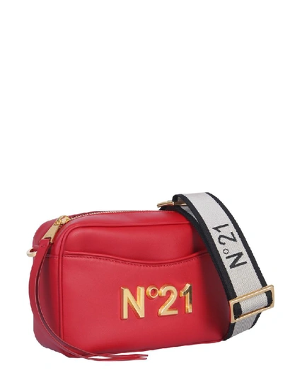 Shop N°21 Leather Shoulder Bag In Rosso