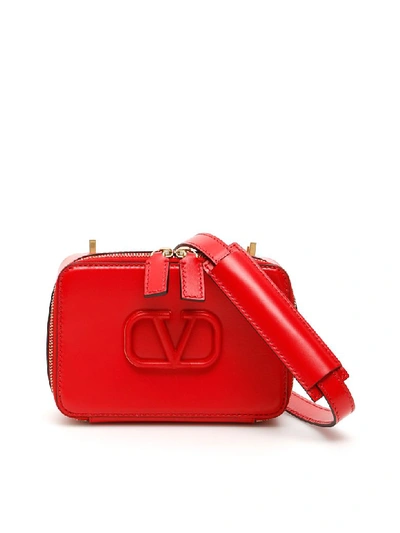 Shop Valentino Vsling Camera Bag In Rouge Pur