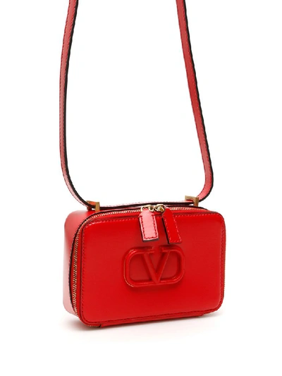 Shop Valentino Vsling Camera Bag In Rouge Pur