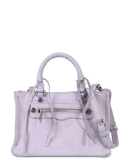 Shop Rebecca Minkoff Regan Satchel Bag In Viola