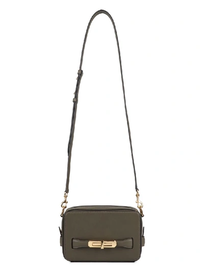 Shop Alexander Mcqueen The Myth Leather Bag In Khaki