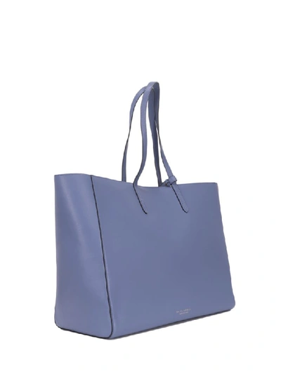 Shop Ralph Lauren Blue Tote Bag In Denim