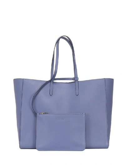 Shop Ralph Lauren Blue Tote Bag In Denim