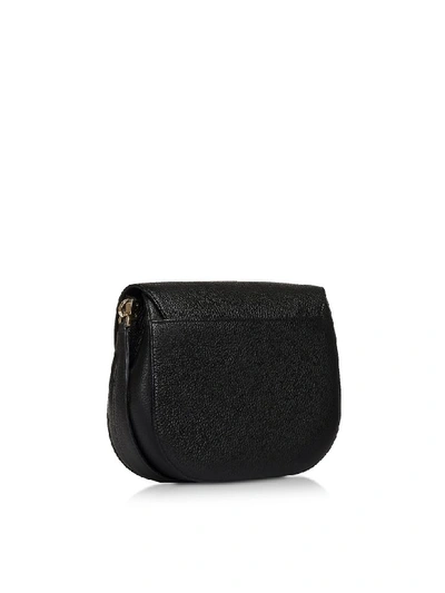 Shop Furla Genuine Leather Sleek S Crossbody Bag In Black