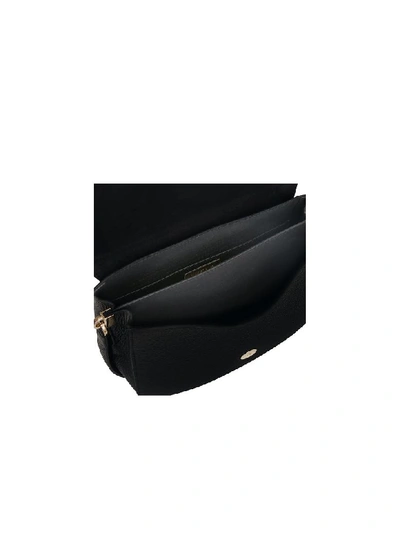 Shop Furla Genuine Leather Sleek S Crossbody Bag In Black