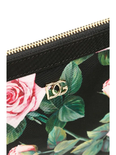 Shop Dolce & Gabbana Dg Millennials Pouch In Rose Rosa Fdo Nero (black)
