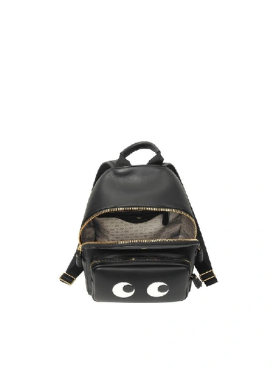 Shop Anya Hindmarch Black Circus Mini Eyes Backpack