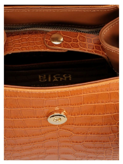 Shop Nico Giani Myria Mini Bag In Brown