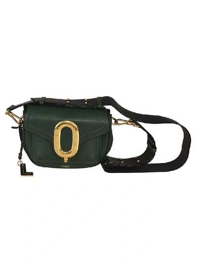 Shop Lancel Bold Shoulder Bag In Dark Green