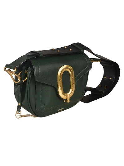 Shop Lancel Bold Shoulder Bag In Dark Green