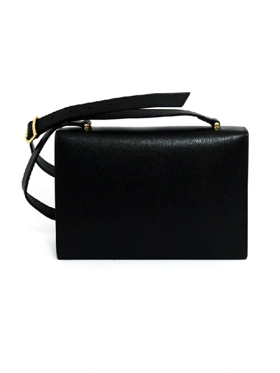 Shop Gucci Zumi Black Leather Shoulder Bag In Nero