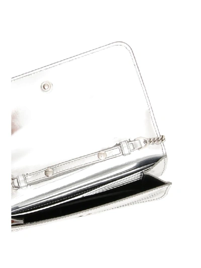 Shop Calvin Klein Mini Crossbody Bag In Silver (metallic)