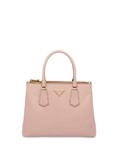 Shop Prada Galleria Handle Bag In Cipria