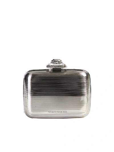 Shop Alexander Mcqueen Mini Bag In Metallic