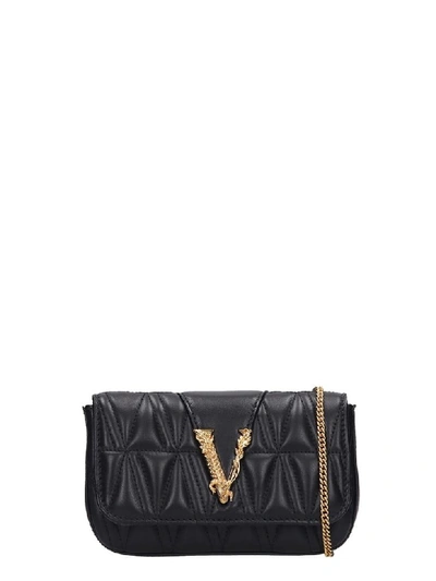 Shop Versace Clutch In Black Leather