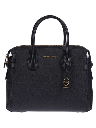 Shop Michael Michael Kors Michael Kors Mercer Handbag In Black