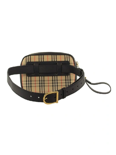 Shop Burberry The 1983 Check Link Bum Bag In Black