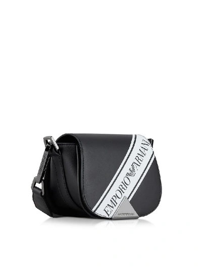 Shop Emporio Armani Signature Shoulder Bag In Black