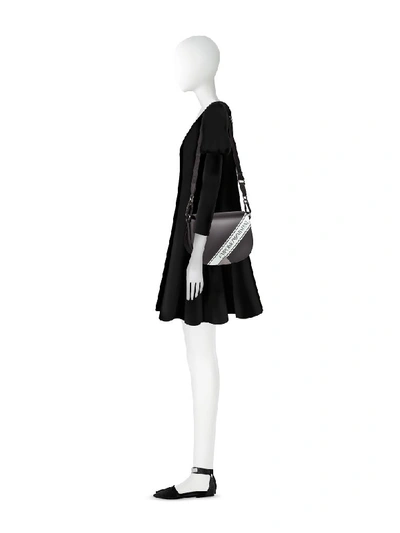 Shop Emporio Armani Signature Shoulder Bag In Black