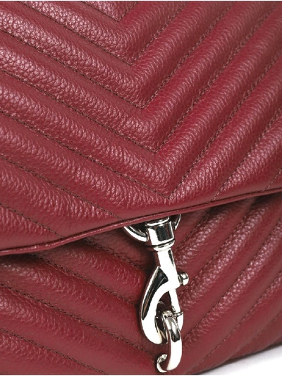 Shop Rebecca Minkoff Burgundy Edie Flap Bag