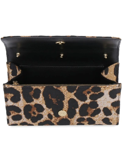 Shop Dolce & Gabbana Jacquard Fabric Clutch In Multicolor