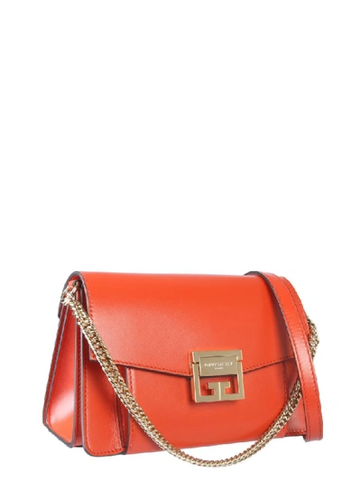 Shop Givenchy Small Gv3 Bag In Arancione