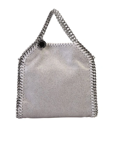 Shop Stella Mccartney Tiny Falabella Bag In Grey