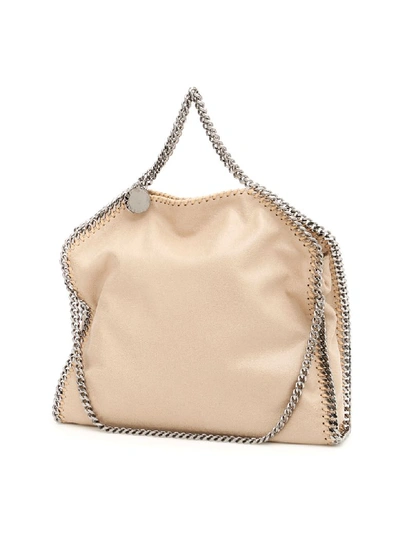 Shop Stella Mccartney 3 Chain Falabella Tote Bag In Clotted Cream (beige)