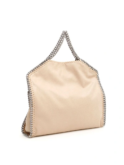 Shop Stella Mccartney 3 Chain Falabella Tote Bag In Clotted Cream (beige)